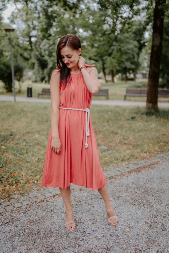 Bamboo dress - apricot - Size: UNI, Length: Short
