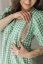 Breastfeeding "Tartana" dress - MOTHER AND DAUGHTER - green