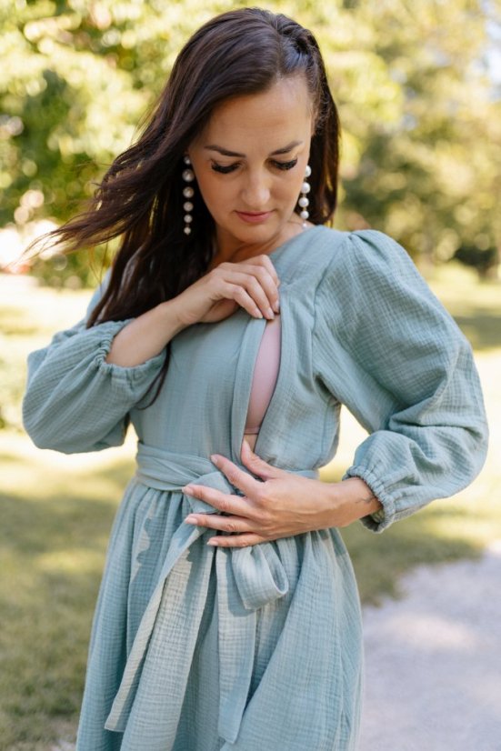 "Boho Breeze" dress - powder mint - Size: XL/2XL