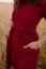 Tracksuit MIDI dress - Bordo - Size: M