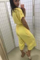 Elegant nursing jumpsuit- yellow