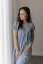 Breastfeeding "Tartana" dress - MOTHER AND DAUGHTER - blue