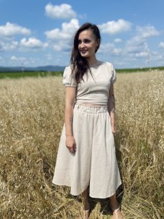 Lněný 3/4 set - Různé barvy