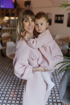 Dress "Maison Waffle" - MOM AND DAUGHTER - different colors
