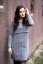 Straight sweater nursing dress - Grey