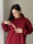 Asymmetrical warm nursing sweatshirt – various colors - Size: UNI