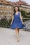Aura dress MUM AND DAUGHTER - Royal blue