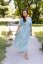 "Boho Breeze" dress MUM AND DAUGHTER - mint leaves - Size: XS/S