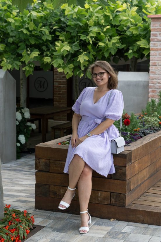 "Boho Breeze" dress - lila - Size: M/L