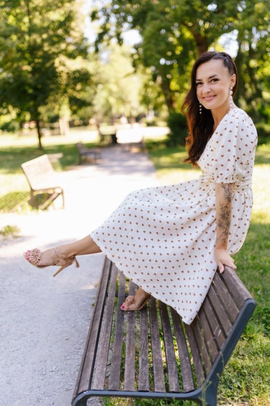 "Boho Breeze" dress MUM AND DAUGHTER - hearts