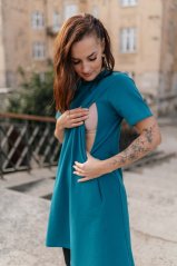 "Luna" Basic Dress - Petrol
