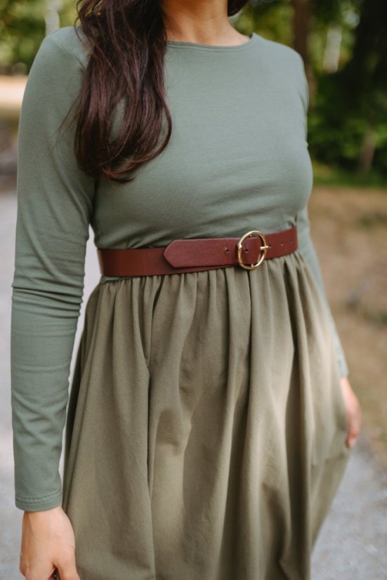 “Amélia” Dress – Khaki - Size: S