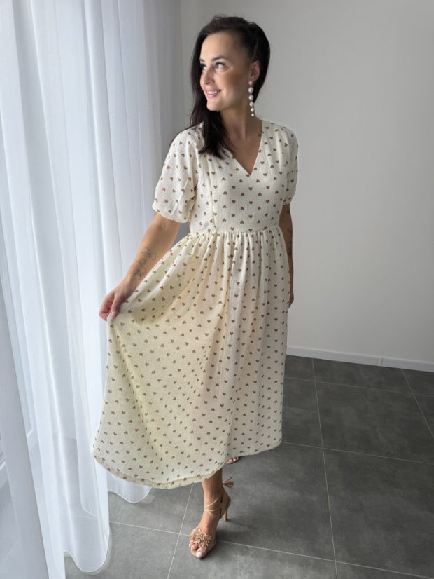 Šaty "Boho Breeze" MAMA A DCERA - srdíčka