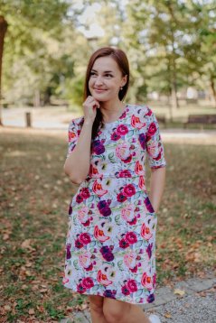A-line cut dress - romance