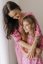 Nursing dress "Tartana" - MOTHER AND DAUGHTER - pink