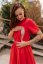 "Luna" Basic Dress - Red - Size: XXS