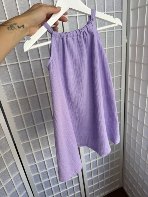 Mušelínové šaty Aria - MÁMA A DCERA - fuchsia