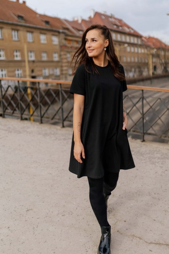 Tracksuit dress "Luna" – Black - Size: XL/2XL