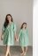 Breastfeeding "Tartana" dress - MOTHER AND DAUGHTER - green