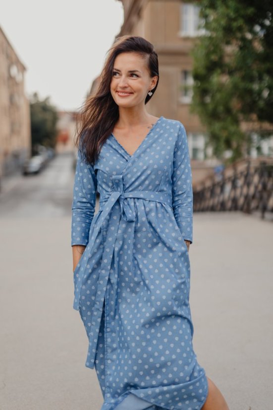 Denim wrap dress - Celeste wrap