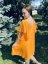 Společenské šaty ke kojení– oranžové