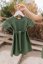 "Luna" Basic Dress - MUM AND DAUGHTER – Army green - Size: M/L