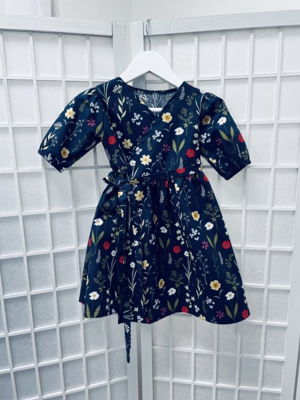 Children's wrap dress - various colors and patterns