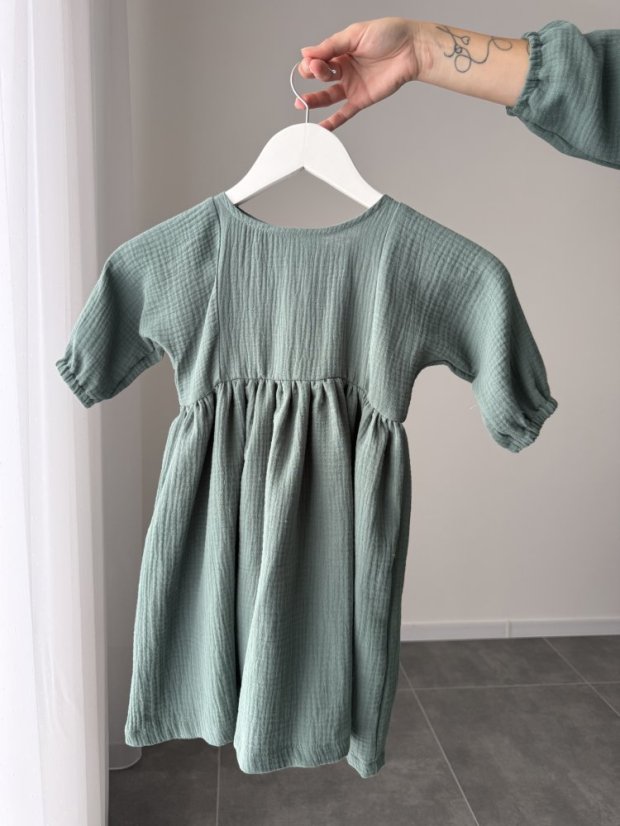 "Boho Breeze" dress MUM AND DAUGHTER - dark mint - Size: XL/2XL