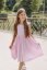 "Aurela romantic" linen dress MUM AND DAUGHTER - baby pink - Size: M