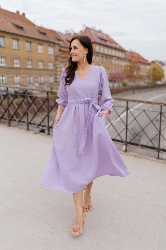 "Boho Breeze" dress MUM AND DAUGHTER - lila