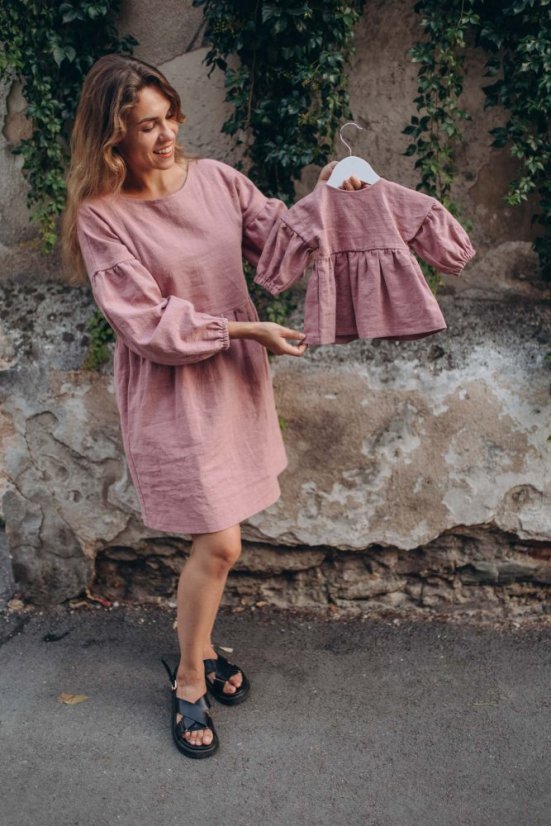 Šaty "Maison Linen" - MÁMA A DCERA – Různé barvy - Velikost: XL/2XL