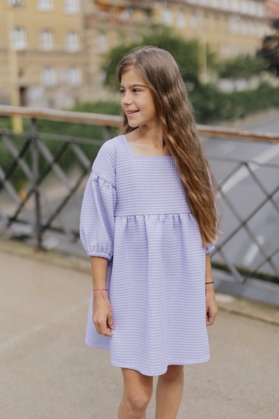 Dívčí šaty "Maison Waffle" - lila