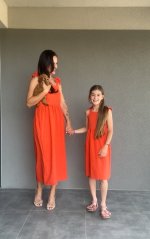 Linen "Aurela" dress MUM AND DAUGHTER - different colors