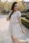 Linen nursing blouse - beige - Size: 3XL/4XL
