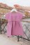 Cotton Dress "Waffle" - MOM AND DAUGHTER - mauve - Size: XL/2XL