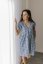 Nursing dress "Tartana" - blue - Size: XS/S