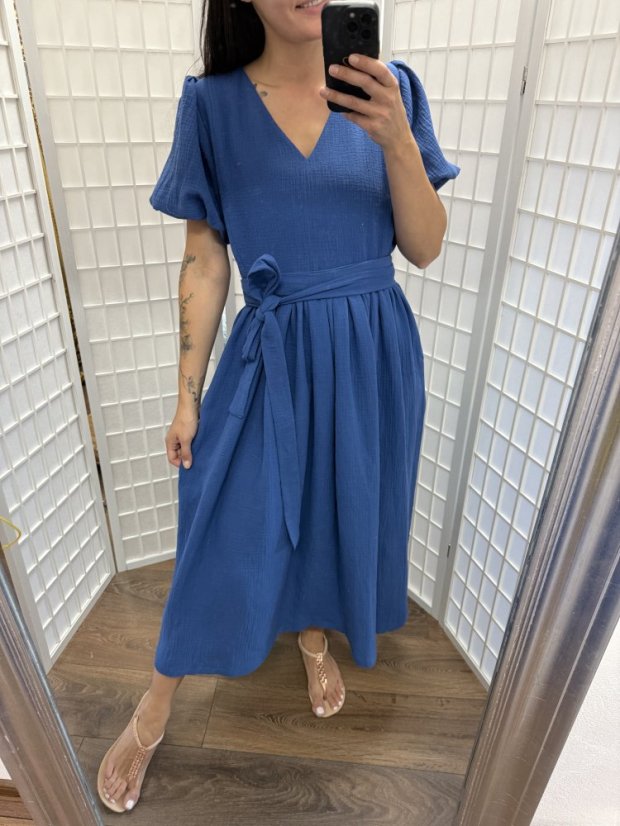 Šaty "Boho Breeze" - royal blue