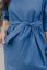 Denim midi dress with pockets - different colors and patterns