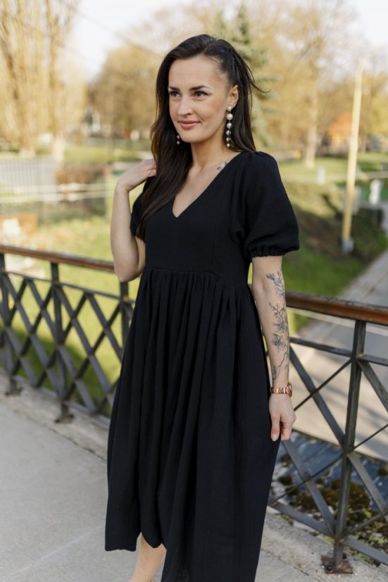 "Boho Breeze" dress - black - Size: XS/S