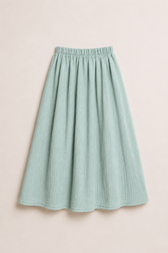 Elia Muslin Skirt - powder mit