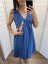 "Aura" dress MUM AND DAUGHTER - Royal blue - Size: XS/S