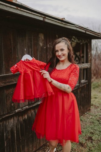 MATCHY formal dress - red