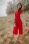Elegant jumpsuit - Red - Size: UNI 2 (L -XL), Variant: For breastfeeding