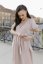 "Boho Breeze" breastfeeding dress - beige - Size: M/L