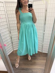 "Aurela romantic" dress - turquoise