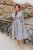 Cotton wrap dress - grey dots