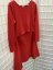 A-line nursing sweater dress - red