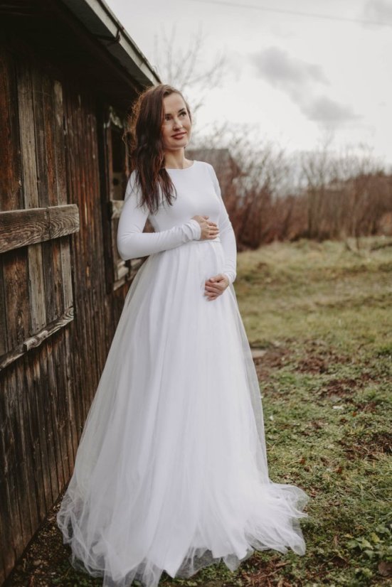 Maternity wedding dress – Tamie