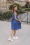 Aura dress MUM AND DAUGHTER - Royal blue