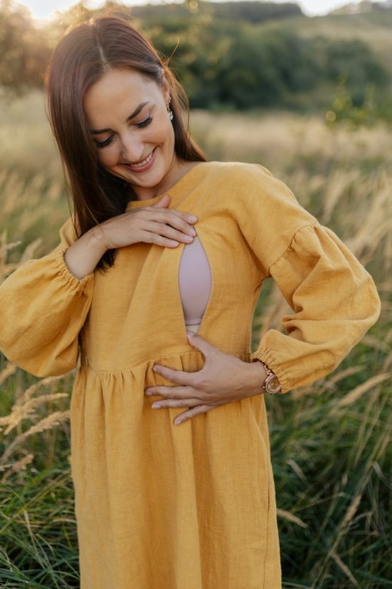 Šaty "Maison Linen" - MÁMA A DCERA – Různé barvy - Velikost: XL/2XL